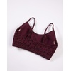 image:imageAUROLA Leopard Cheetah Sports Bras for WomenBackless Padded Strappy Seamless Workout Gym Yoga Active TopsLeo Black Cherry
