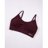 image:imageAUROLA Leopard Cheetah Sports Bras for WomenBackless Padded Strappy Seamless Workout Gym Yoga Active TopsLeo Black Cherry