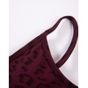 image:imageAUROLA Leopard Cheetah Sports Bras for WomenBackless Padded Strappy Seamless Workout Gym Yoga Active TopsLeo Black Cherry