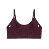 image:imageAUROLA Leopard Cheetah Sports Bras for WomenBackless Padded Strappy Seamless Workout Gym Yoga Active TopsLeo Black Cherry