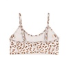 image:imageAUROLA Leopard Cheetah Sports Bras for WomenBackless Padded Strappy Seamless Workout Gym Yoga Active TopsLeo Cream