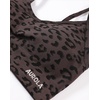 image:imageAUROLA Leopard Cheetah Sports Bras for WomenBackless Padded Strappy Seamless Workout Gym Yoga Active TopsLeo Espresso