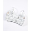 image:imageAUROLA Leopard Cheetah Sports Bras for WomenBackless Padded Strappy Seamless Workout Gym Yoga Active TopsLeo Light Grey