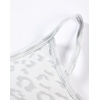 image:imageAUROLA Leopard Cheetah Sports Bras for WomenBackless Padded Strappy Seamless Workout Gym Yoga Active TopsLeo Light Grey