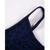 image:imageAUROLA Leopard Cheetah Sports Bras for WomenBackless Padded Strappy Seamless Workout Gym Yoga Active TopsLeo Navy