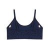 image:imageAUROLA Leopard Cheetah Sports Bras for WomenBackless Padded Strappy Seamless Workout Gym Yoga Active TopsLeo Navy