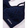 image:imageAUROLA Leopard Cheetah Sports Bras for WomenBackless Padded Strappy Seamless Workout Gym Yoga Active TopsLeo Navy