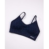 image:imageAUROLA Leopard Cheetah Sports Bras for WomenBackless Padded Strappy Seamless Workout Gym Yoga Active TopsLeo Navy