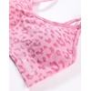 image:imageAUROLA Leopard Cheetah Sports Bras for WomenBackless Padded Strappy Seamless Workout Gym Yoga Active TopsLeo Pink