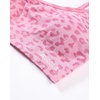 image:imageAUROLA Leopard Cheetah Sports Bras for WomenBackless Padded Strappy Seamless Workout Gym Yoga Active TopsLeo Pink