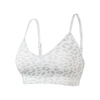 image:imageAUROLA Leopard Cheetah Sports Bras for WomenBackless Padded Strappy Seamless Workout Gym Yoga Active TopsLeo Light Grey