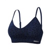 image:imageAUROLA Leopard Cheetah Sports Bras for WomenBackless Padded Strappy Seamless Workout Gym Yoga Active TopsLeo Navy