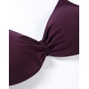 image:imageAUROLA Influence Strappy Bra Sports Bras for Women Backless Padded Impact Strappy Bra Workout Gym Yoga with Removable CupsBlackberry Purple