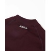image:imageAUROLA Workout Tops for Women Short Sleeve Gym Shirts Seamless Slim Fit Zip Up Yoga Jacket Crop TopBlack Cherry