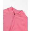 image:imageAUROLA Workout Tops for Women Short Sleeve Gym Shirts Seamless Slim Fit Zip Up Yoga Jacket Crop TopBubblegum