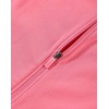 image:imageAUROLA Workout Tops for Women Short Sleeve Gym Shirts Seamless Slim Fit Zip Up Yoga Jacket Crop TopBubblegum