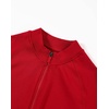 image:imageAUROLA Workout Tops for Women Short Sleeve Gym Shirts Seamless Slim Fit Zip Up Yoga Jacket Crop TopFlame Red