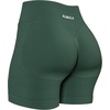 image:imageAUROLA Power Pro Workout Shorts for Women4 5 Scrunch Fitness Lifting Tummy Control Squat Proof Seamless Gym ShortsEden Green