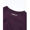 image:imageAUROLA Influence Seamless Workout T Shirt for Women Short Sleeve Slim Fit Basic Tee Yoga Gym Going Out Crop TopBlackberry Purple
