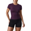 image:imageAUROLA Influence Seamless Workout T Shirt for Women Short Sleeve Slim Fit Basic Tee Yoga Gym Going Out Crop TopBlackberry Purple