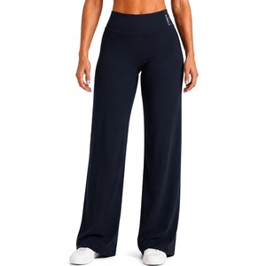 image:imageAUROLA Yoga Pants Workout Leggings Women No Front Seam Straight Gym Leggings 29 31 33 High Waist Stretch Soft PantsNavy