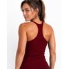 image:imageAUROLA Power Pro Ribbed Seamless Racerback Tank Tops with Built in Bras  Support Stays in Place Tanks with Built in Bra Racerback Workout Tank Tops Woman Core Waist Support Gym Yoga Running CyclingMaroon