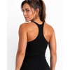 image:imageAUROLA Power Pro Ribbed Seamless Racerback Tank Tops with Built in Bras  Support Stays in Place Tanks with Built in Bra Racerback Workout Tank Tops Woman Core Waist Support Gym Yoga Running CyclingBlack