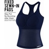 image:imageAUROLA Power Pro Ribbed Seamless Racerback Tank Tops with Built in Bras  Support Stays in Place Tanks with Built in Bra Racerback Workout Tank Tops Woman Core Waist Support Gym Yoga Running CyclingNaval Academy