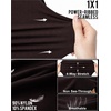 image:imageAUROLA Power Pro Ribbed Seamless Racerback Tank Tops with Built in Bras  Support Stays in Place Tanks with Built in Bra Racerback Workout Tank Tops Woman Core Waist Support Gym Yoga Running CyclingChocolate Torte