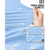 image:imageAUROLA Power Pro Ribbed Seamless Racerback Tank Tops with Built in Bras  Support Stays in Place Tanks with Built in Bra Racerback Workout Tank Tops Woman Core Waist Support Gym Yoga Running CyclingSky Light