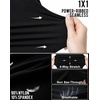 image:imageAUROLA Power Pro Ribbed Seamless Racerback Tank Tops with Built in Bras  Support Stays in Place Tanks with Built in Bra Racerback Workout Tank Tops Woman Core Waist Support Gym Yoga Running CyclingBlack