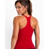 image:imageAUROLA Power Pro Ribbed Seamless Racerback Tank Tops with Built in Bras  Support Stays in Place Tanks with Built in Bra Racerback Workout Tank Tops Woman Core Waist Support Gym Yoga Running CyclingFlame Red