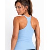 image:imageAUROLA Power Pro Ribbed Seamless Racerback Tank Tops with Built in Bras  Support Stays in Place Tanks with Built in Bra Racerback Workout Tank Tops Woman Core Waist Support Gym Yoga Running CyclingSky Light