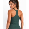 image:imageAUROLA Power Pro Ribbed Seamless Racerback Tank Tops with Built in Bras  Support Stays in Place Tanks with Built in Bra Racerback Workout Tank Tops Woman Core Waist Support Gym Yoga Running CyclingEden Green