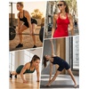 image:imageAUROLA Power Pro Ribbed Seamless Racerback Tank Tops with Built in Bras  Support Stays in Place Tanks with Built in Bra Racerback Workout Tank Tops Woman Core Waist Support Gym Yoga Running CyclingSky Light