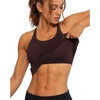 image:imageAUROLA Power Pro Ribbed Seamless Racerback Tank Tops with Built in Bras  Support Stays in Place Tanks with Built in Bra Racerback Workout Tank Tops Woman Core Waist Support Gym Yoga Running CyclingChocolate Torte