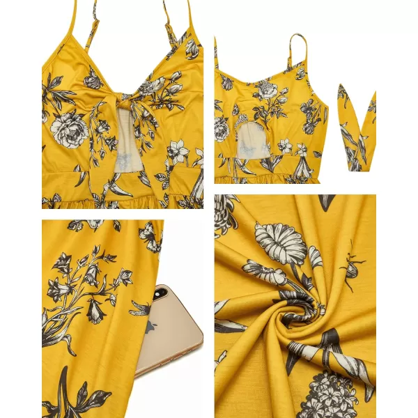 VOTEPRETTY Women's Summer Dresses Spring Sundresses Beach Clothes Outfit Vacation 2024 V Neck Casual Tropical Resort Hawaiian