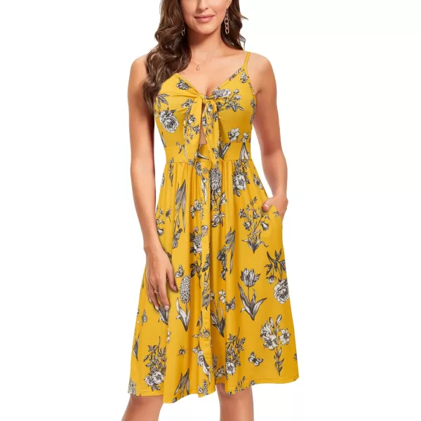 VOTEPRETTY Women's Summer Dresses Spring Sundresses Beach Clothes Outfit Vacation 2024 V Neck Casual Tropical Resort Hawaiian