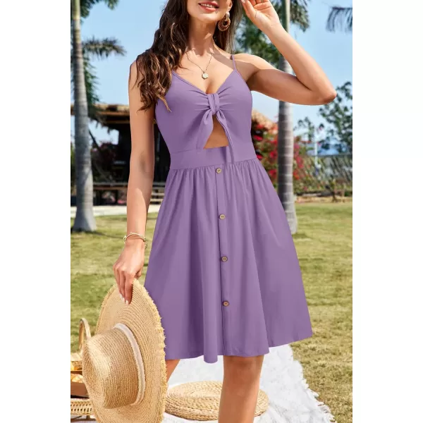 VOTEPRETTY Women's Summer Dresses Spring Sundresses Beach Clothes Outfit Vacation 2024 V Neck Casual Tropical Resort Hawaiian