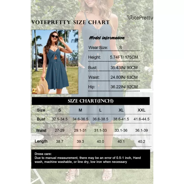 VOTEPRETTY Women's Summer Dresses Spring Sundresses Beach Clothes Outfit Vacation 2024 V Neck Casual Tropical Resort Hawaiian