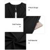 imageVOTEPRETTY Womens Short Sleeve V Neck Wrap Dress Summer Casual Floral Sundress with PocketsBlackshort Sleeve