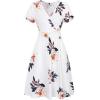 imageVOTEPRETTY Womens Short Sleeve V Neck Wrap Dress Summer Casual Floral Sundress with PocketsFloral03short Sleeve