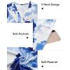 imageVOTEPRETTY Womens Short Sleeve V Neck Wrap Dress Summer Casual Floral Sundress with PocketsFloral06short Sleeve