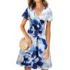 imageVOTEPRETTY Womens Short Sleeve V Neck Wrap Dress Summer Casual Floral Sundress with PocketsFloral06short Sleeve