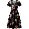 imageVOTEPRETTY Womens Short Sleeve V Neck Wrap Dress Summer Casual Floral Sundress with PocketsFloral08short Sleeve