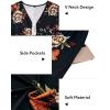 imageVOTEPRETTY Womens Short Sleeve V Neck Wrap Dress Summer Casual Floral Sundress with PocketsFloral08short Sleeve
