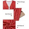 imageVOTEPRETTY Womens Short Sleeve V Neck Wrap Dress Summer Casual Floral Sundress with PocketsFloral13short Sleeve