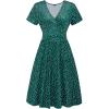 imageVOTEPRETTY Womens Short Sleeve V Neck Wrap Dress Summer Casual Floral Sundress with PocketsFloral20short Sleeve