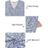 imageVOTEPRETTY Womens Short Sleeve V Neck Wrap Dress Summer Casual Floral Sundress with PocketsFloral22short Sleeve