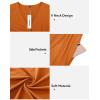 imageVOTEPRETTY Womens Short Sleeve V Neck Wrap Dress Summer Casual Floral Sundress with PocketsOrange